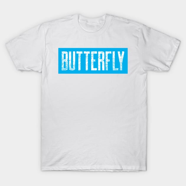 Butterfly, swimming design T-Shirt by H2Ovib3s